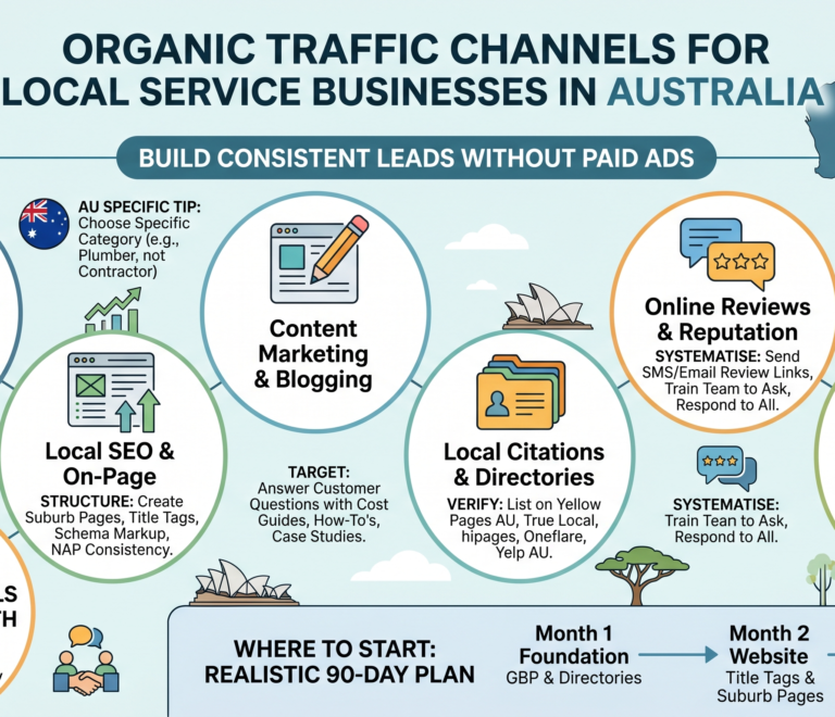 organic traffic channels for local service business